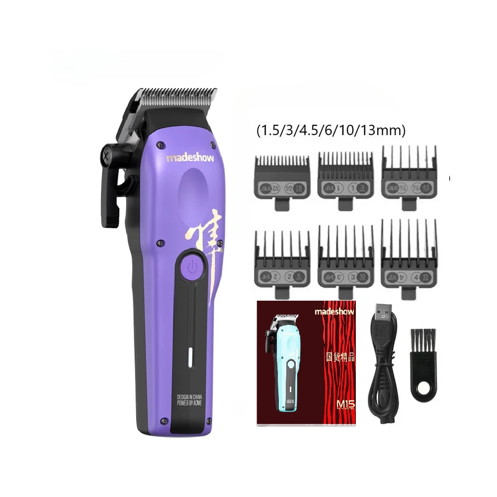 2025 New Madeshow M15 HAIR CLIPPER for me,Barber Hair Clippers,Mens Cordless Hair Clipper