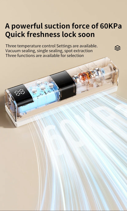 Wireless Fully Automatic Vacuum Sealing Machine Support Vacuum Sealing Single Sealing Point Drawing External Drawing inflation
