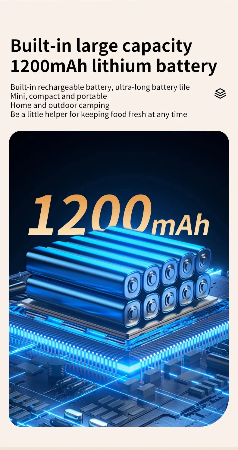 Wireless Fully Automatic Vacuum Sealing Machine Support Vacuum Sealing Single Sealing Point Drawing External Drawing inflation