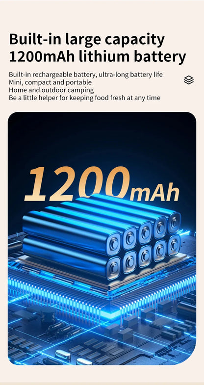 Wireless Fully Automatic Vacuum Sealing Machine Support Vacuum Sealing Single Sealing Point Drawing External Drawing inflation