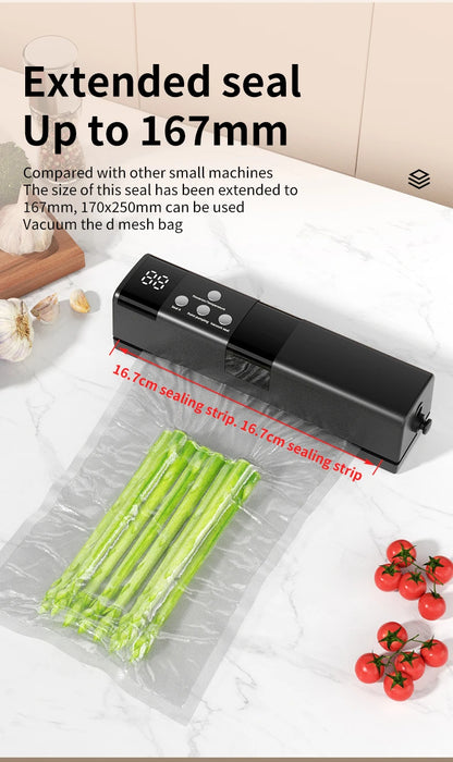 Wireless Fully Automatic Vacuum Sealing Machine Support Vacuum Sealing Single Sealing Point Drawing External Drawing inflation