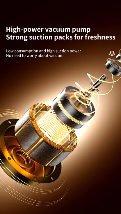 Wireless Fully Automatic Vacuum Sealing Machine Support Vacuum Sealing Single Sealing Point Drawing External Drawing inflation