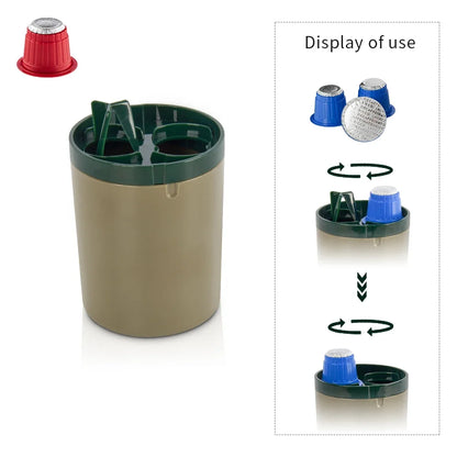 CAFEMASY Coffee Capsules Recycling Box Plastic Coffee Powder Residue Recycling Tool Nespresso Dolce Gusto Capsules Recycler Box