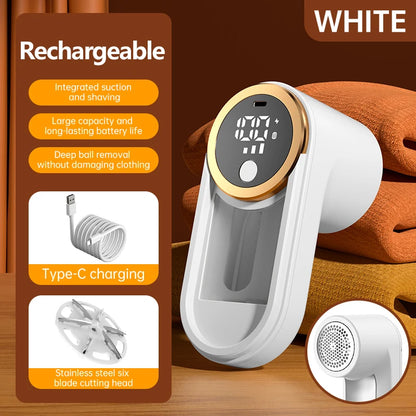 TOKA Rechargeable Fabric Shaver Lint Remover for Clothes Furniture Removes Lint Fuzz and Pills