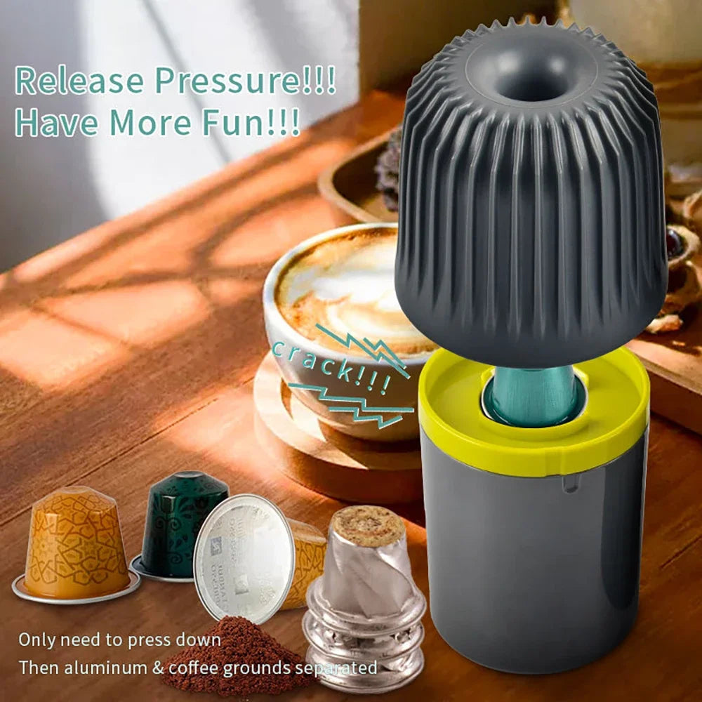 CAFEMASY Coffee Capsules Recycling Box Plastic Coffee Powder Residue Recycling Tool Nespresso Dolce Gusto Capsules Recycler Box