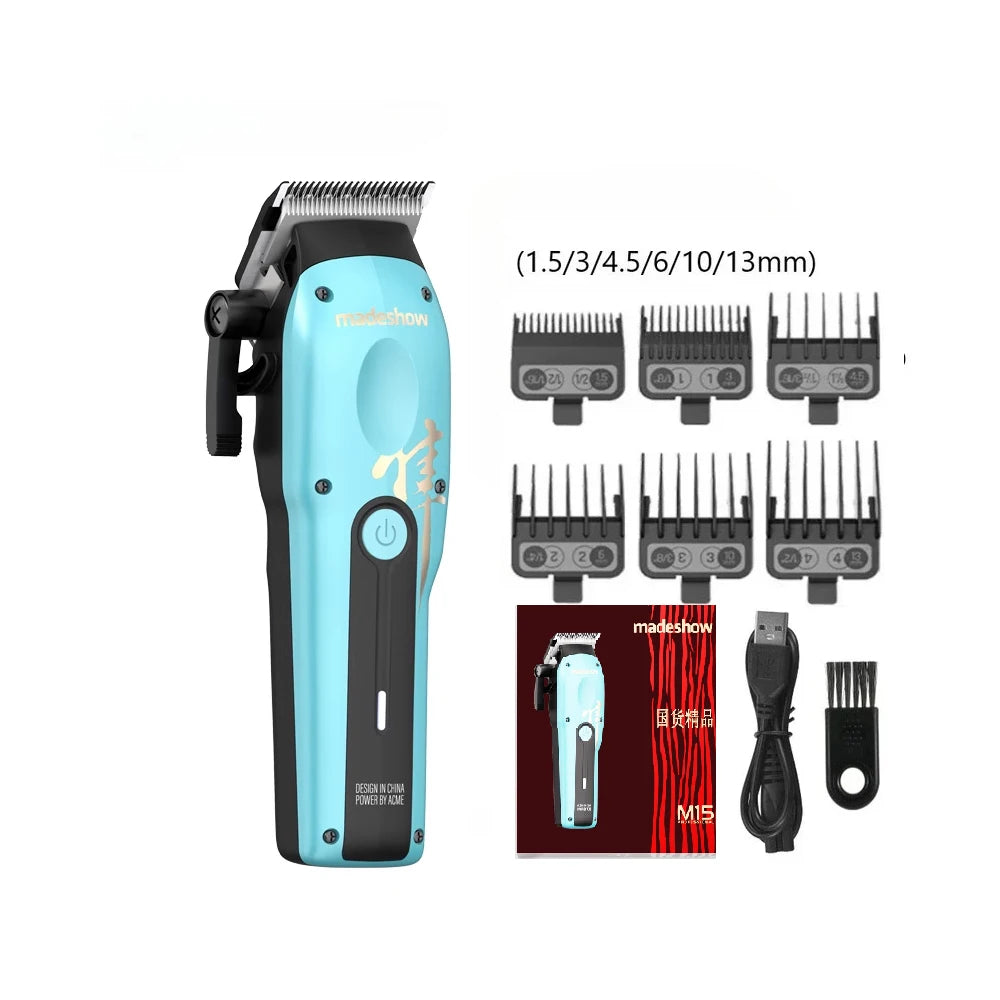 2025 New Madeshow M15 HAIR CLIPPER for me,Barber Hair Clippers,Mens Cordless Hair Clipper