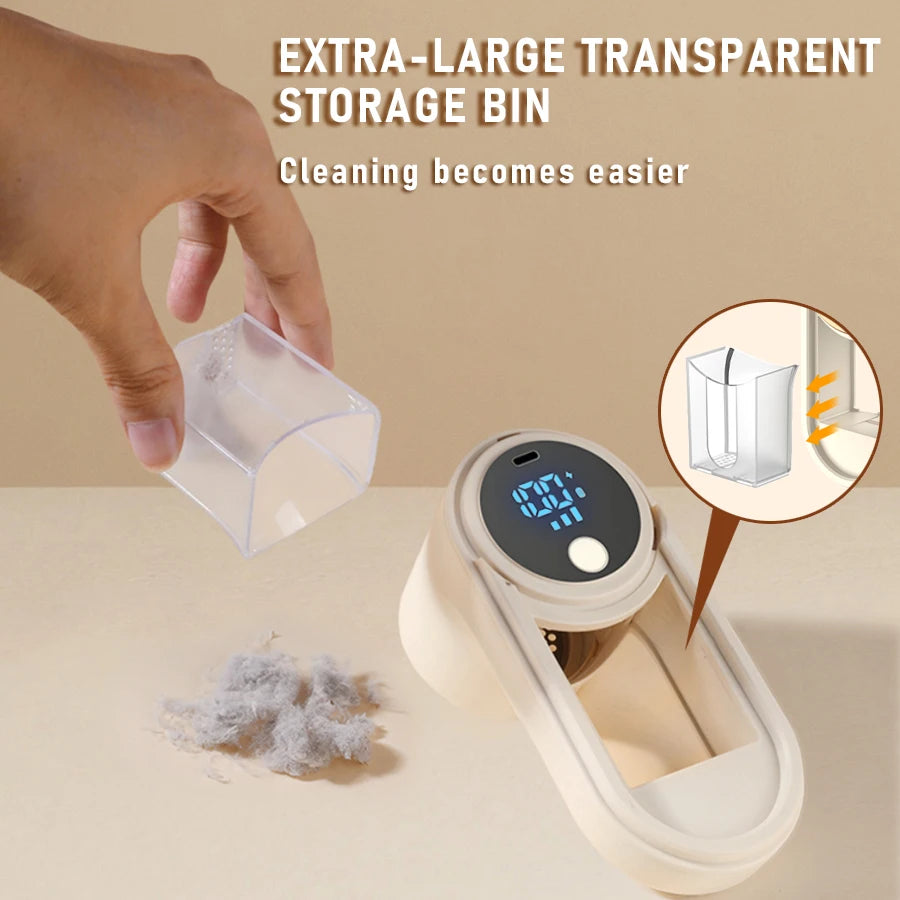 TOKA Rechargeable Fabric Shaver Lint Remover for Clothes Furniture Removes Lint Fuzz and Pills