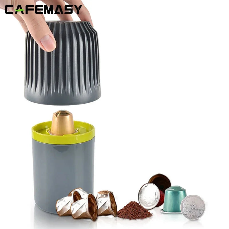 CAFEMASY Coffee Capsules Recycling Box Plastic Coffee Powder Residue Recycling Tool Nespresso Dolce Gusto Capsules Recycler Box
