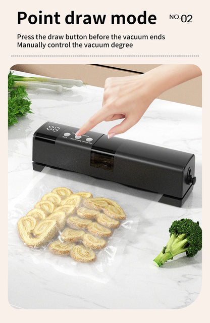 Wireless Fully Automatic Vacuum Sealing Machine Support Vacuum Sealing Single Sealing Point Drawing External Drawing inflation