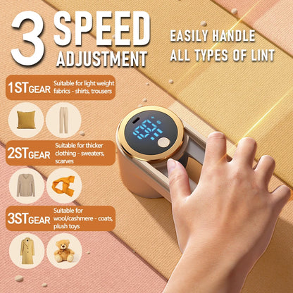 TOKA Rechargeable Fabric Shaver Lint Remover for Clothes Furniture Removes Lint Fuzz and Pills