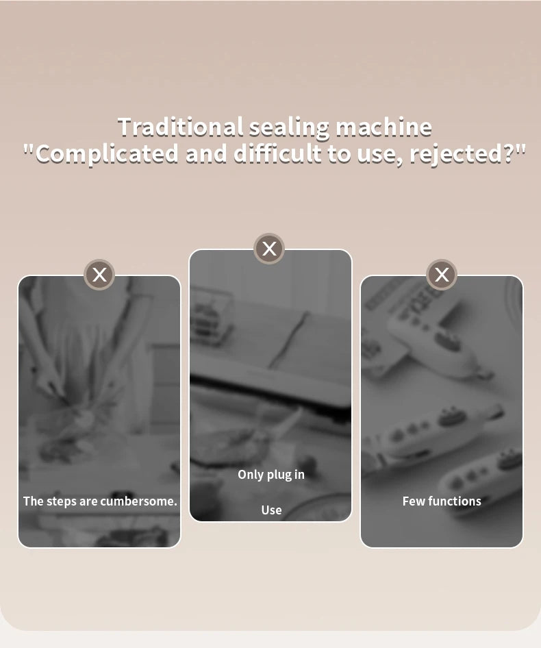 Wireless Fully Automatic Vacuum Sealing Machine Support Vacuum Sealing Single Sealing Point Drawing External Drawing inflation