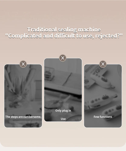 Wireless Fully Automatic Vacuum Sealing Machine Support Vacuum Sealing Single Sealing Point Drawing External Drawing inflation