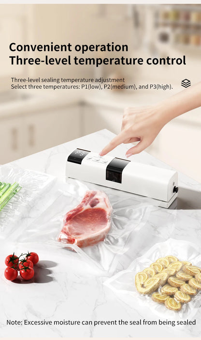 Wireless Fully Automatic Vacuum Sealing Machine Support Vacuum Sealing Single Sealing Point Drawing External Drawing inflation