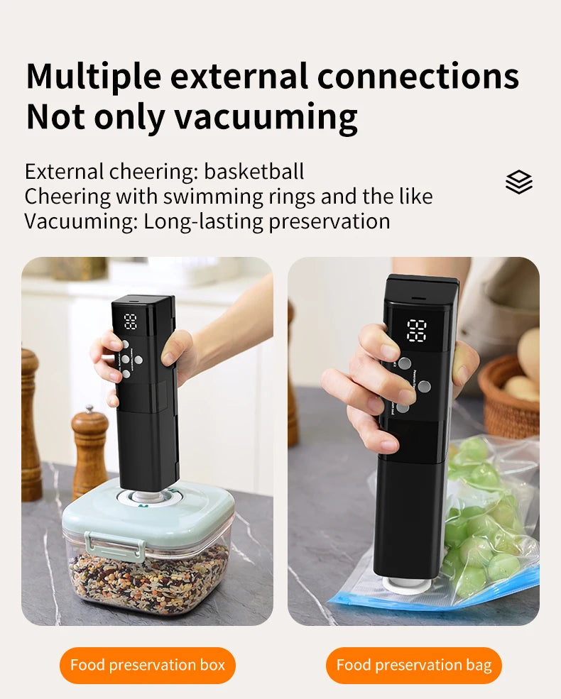 Wireless Fully Automatic Vacuum Sealing Machine Support Vacuum Sealing Single Sealing Point Drawing External Drawing inflation