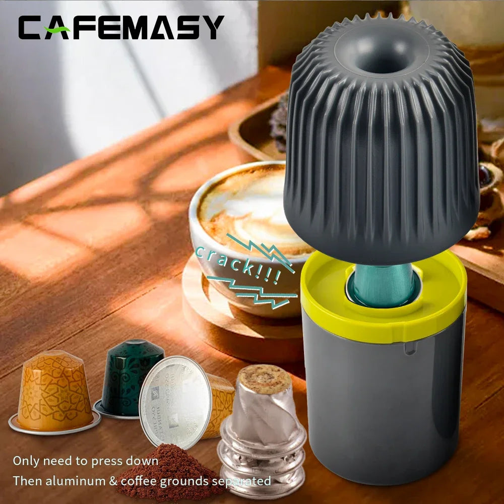 CAFEMASY Coffee Capsules Recycling Box Plastic Coffee Powder Residue Recycling Tool Nespresso Dolce Gusto Capsules Recycler Box