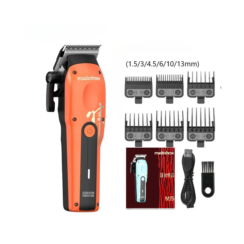 2025 New Madeshow M15 HAIR CLIPPER for me,Barber Hair Clippers,Mens Cordless Hair Clipper