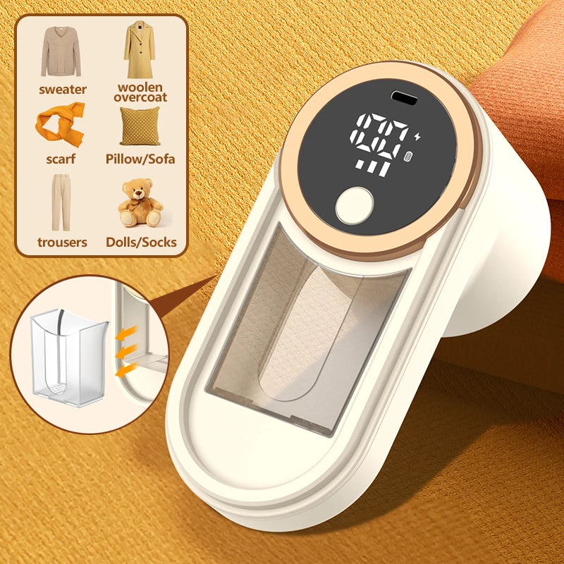 TOKA Rechargeable Fabric Shaver Lint Remover for Clothes Furniture Removes Lint Fuzz and Pills